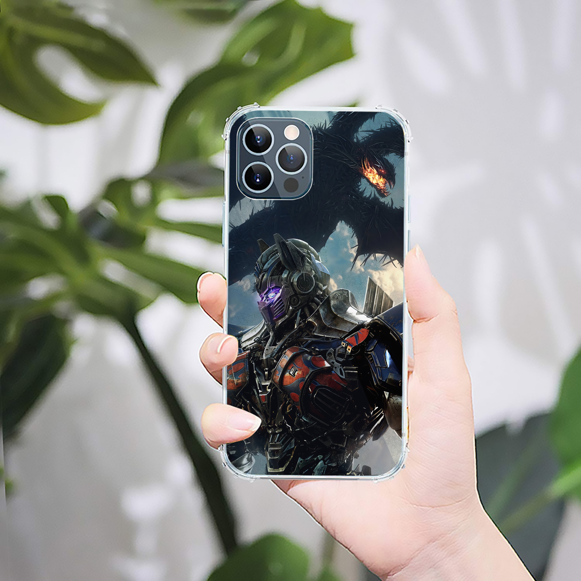 （画像用） Transformers トランスフォーマー 【iPhone 12シリーズ対応】透明スマホケース（クリアソフトケース）